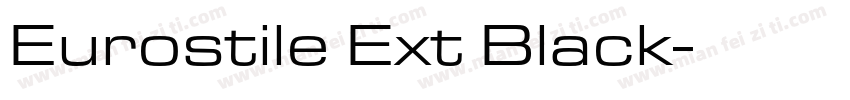 Eurostile Ext Black字体转换